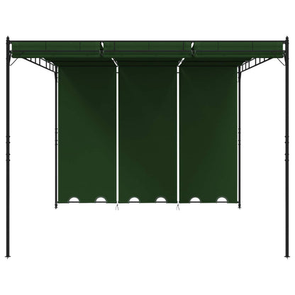 Gazebo 4 x 3 x 2,3 m Verde Poliestere e Acciaio | homemem39