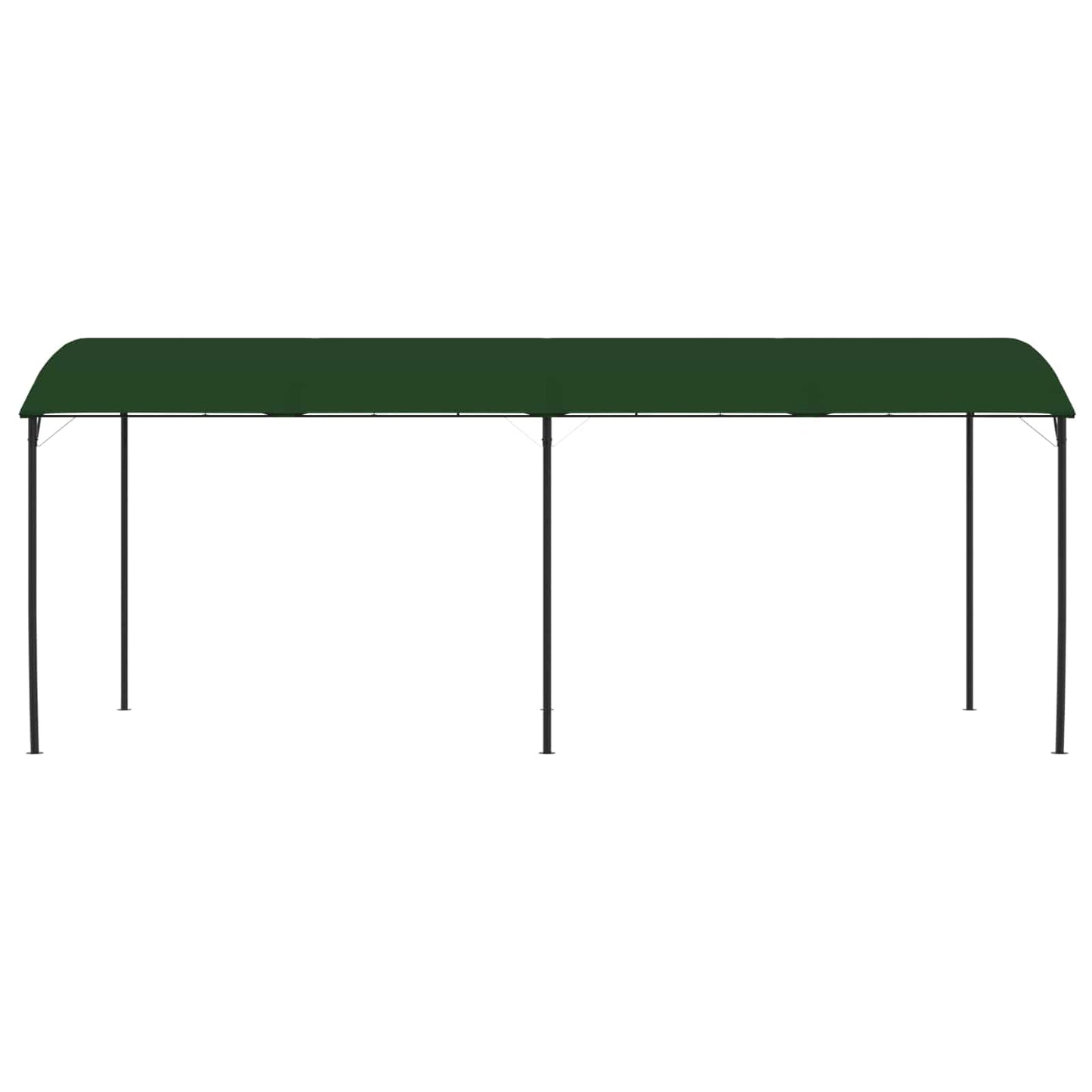Gazebo 6 x 3 x 2,55 m Verde Tessuto e Alluminio 180 gsm