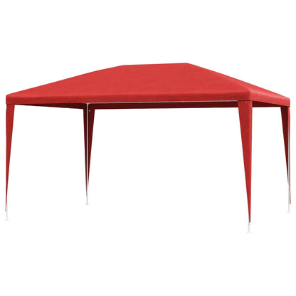 Tenda Party 400 x 300 x 255 cm Rosso PE e Acciaio