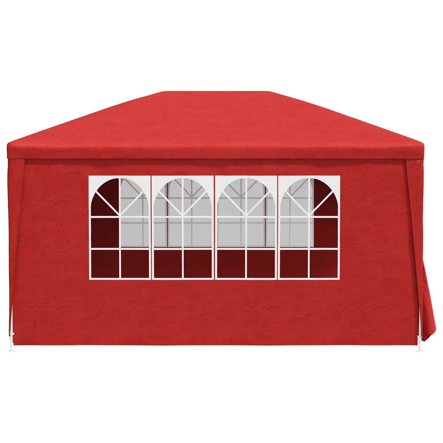Tenda Party 400 x 300 x 255 cm Rosso PE e Acciaio | homemem39