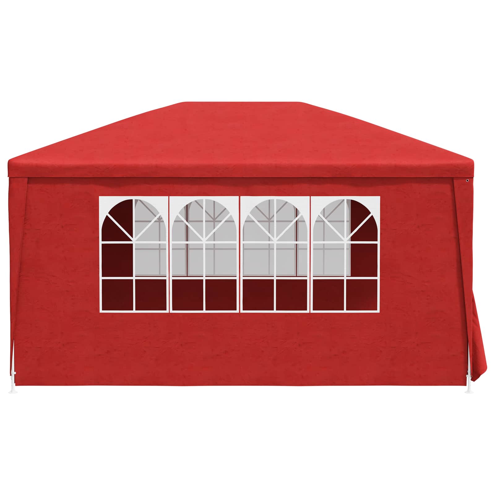 Tenda Party 400 x 300 x 255 cm Rosso PE e Acciaio | homemem39