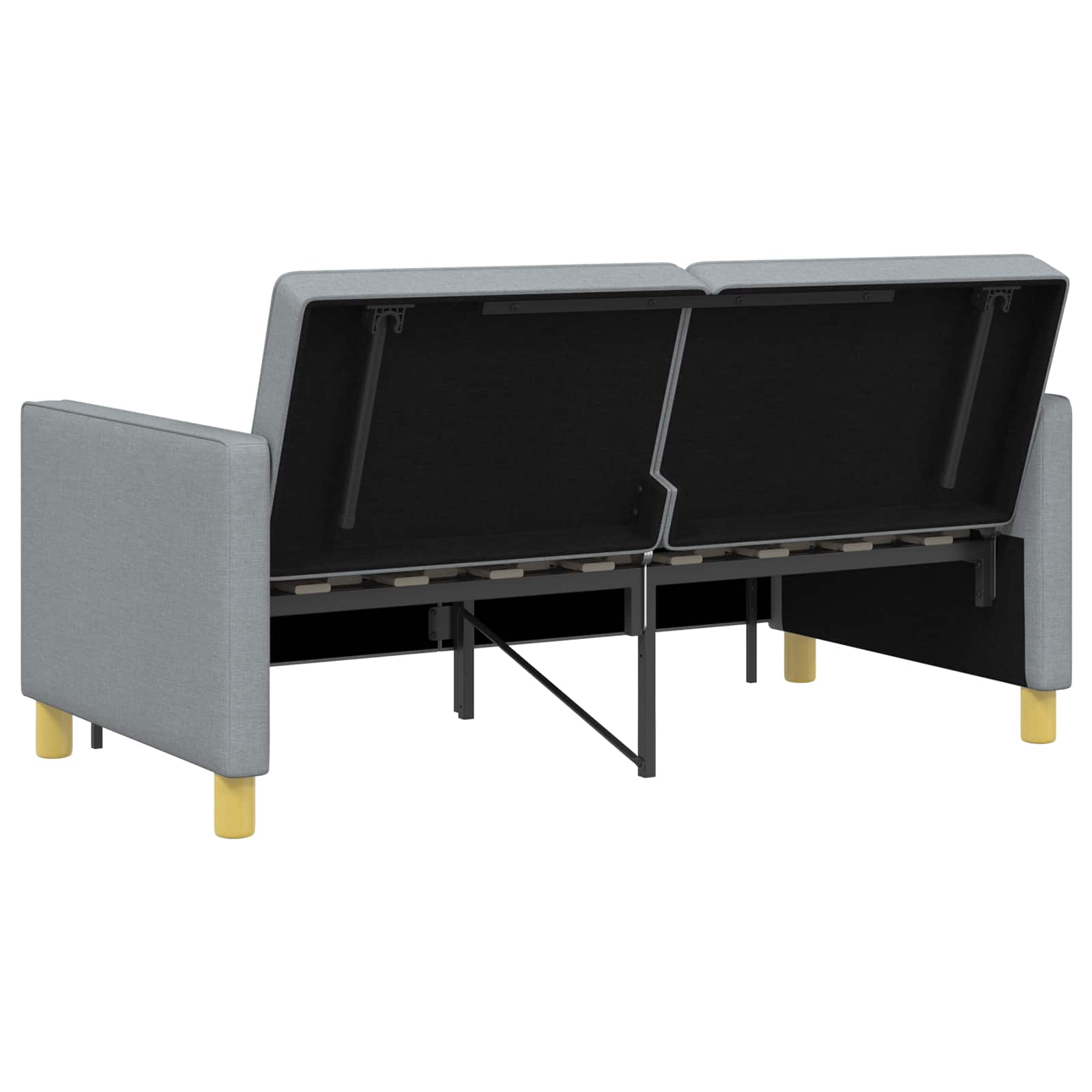 Divano Letto Estraibile Verde chiaro Tessuto | homemem39
