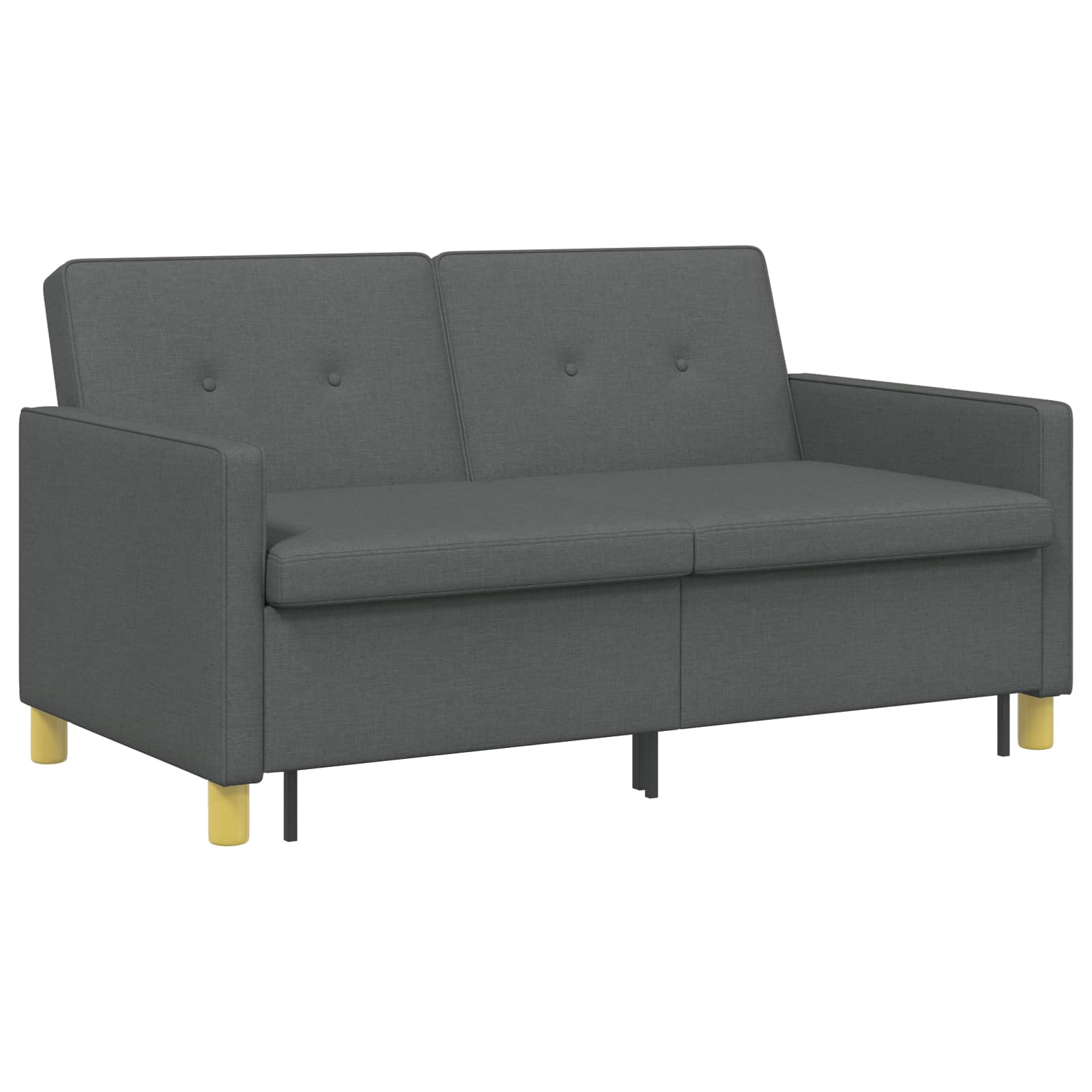 Divano Letto Estraibile Grigio Scuro Tessuto | homemem39