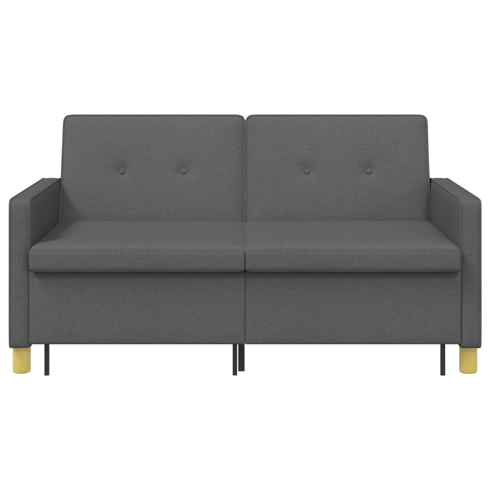 Divano Letto Estraibile Grigio Scuro Tessuto | homemem39