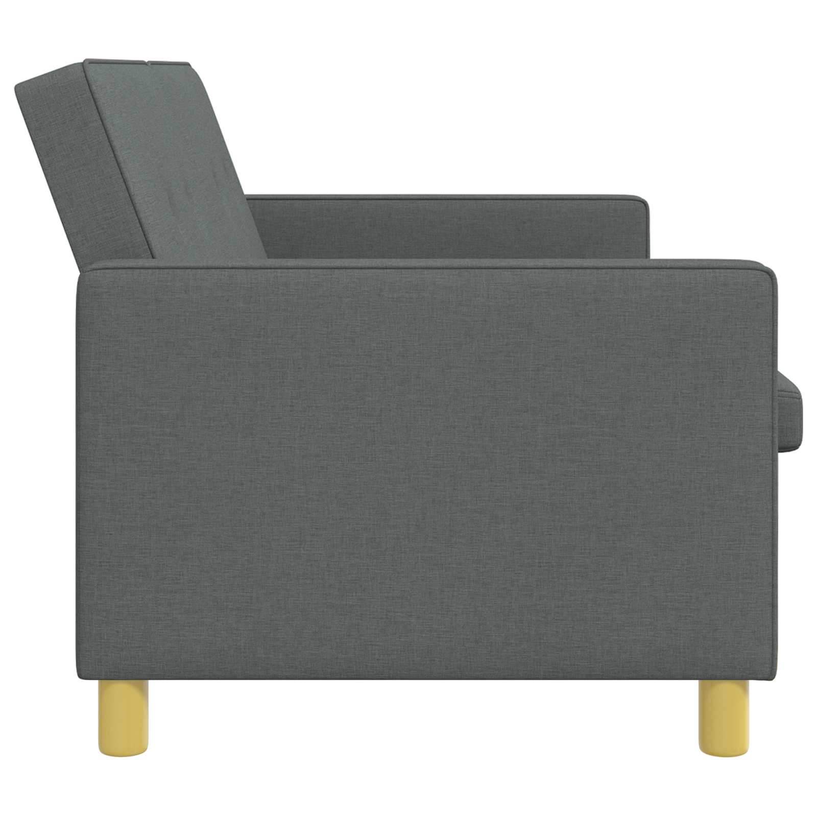 Divano Letto Estraibile Grigio Scuro Tessuto | homemem39