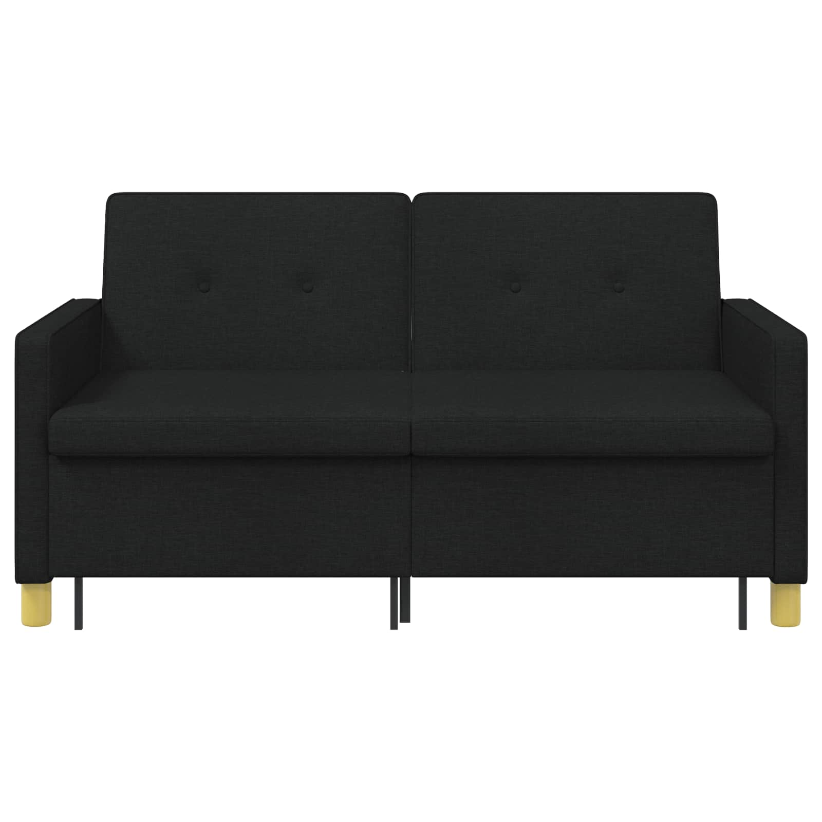 Divano Letto Estraibile Nero Tessuto | homemem39