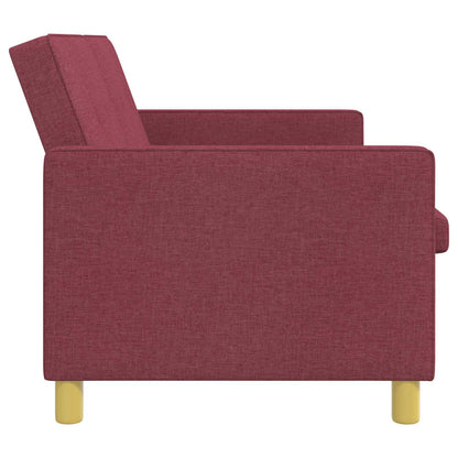 Divano Letto Estraibile Rosso Vino Tessuto | homemem39