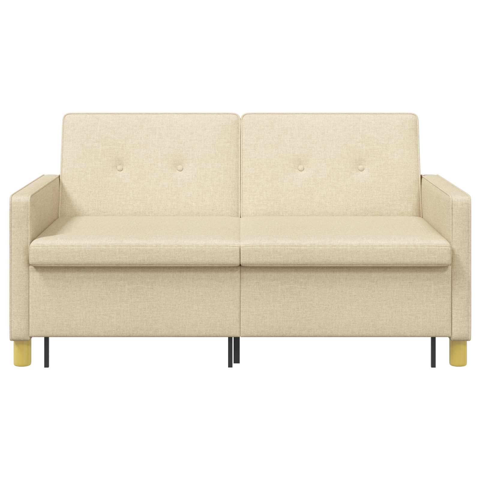 Divano Letto Estraibile Crema Tessuto | homemem39
