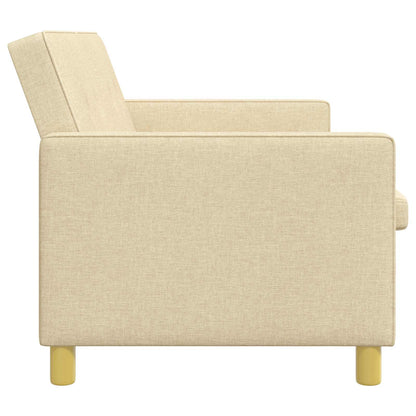 Divano Letto Estraibile Crema Tessuto | homemem39