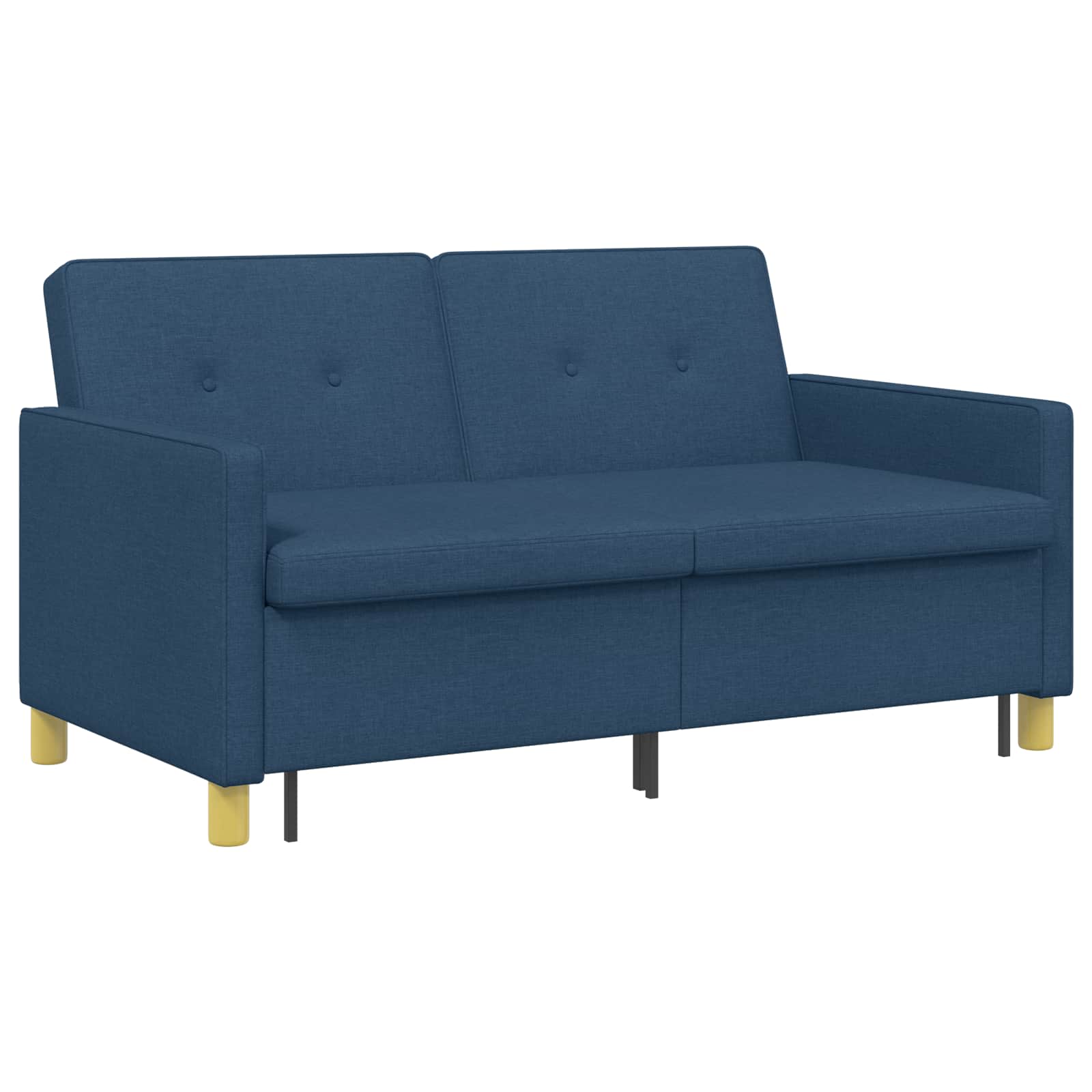 Divano Letto Estraibile Blu Tessuto | homemem39