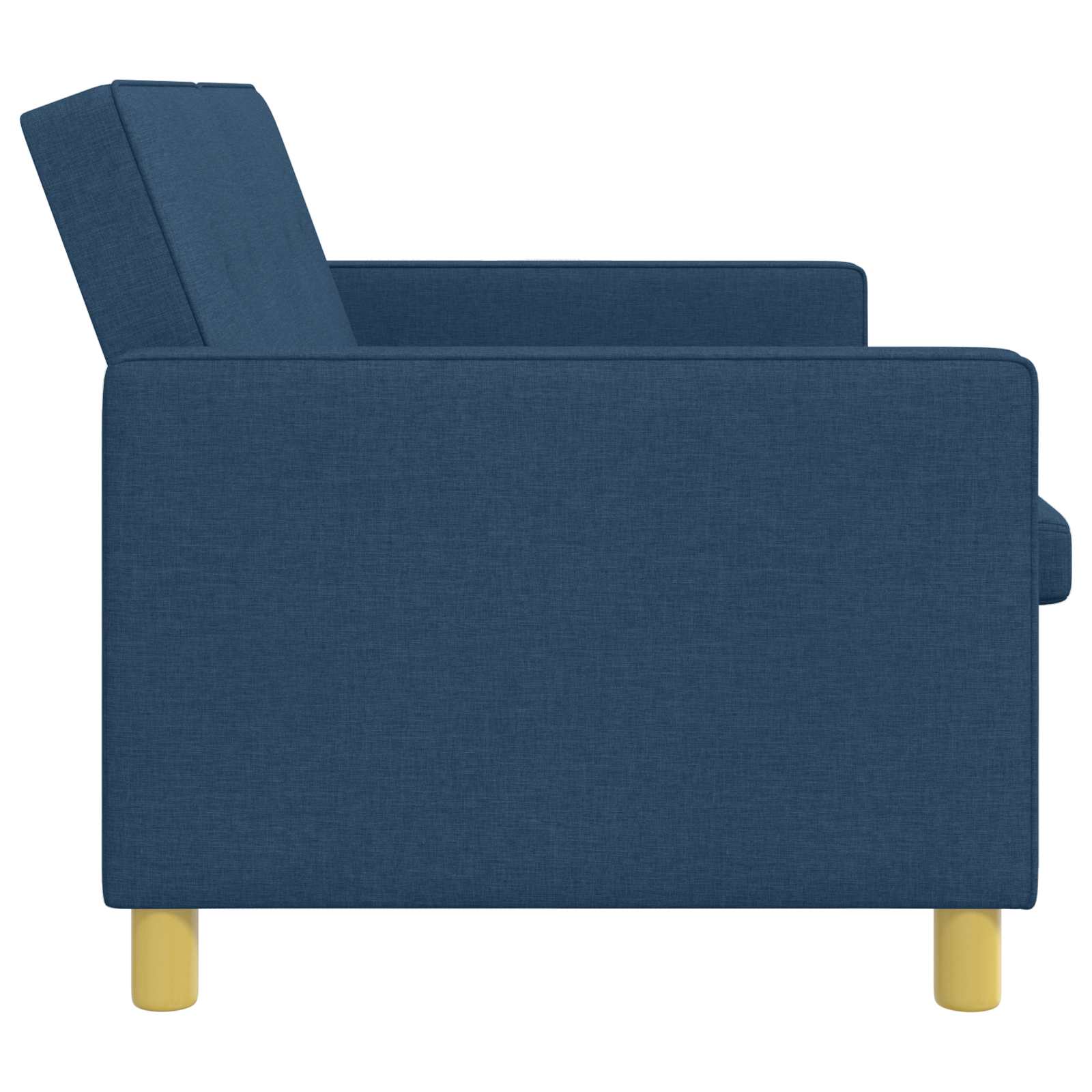Divano Letto Estraibile Blu Tessuto | homemem39