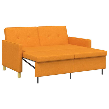 Divano Letto Estraibile Giallo Scuro Tessuto | homemem39