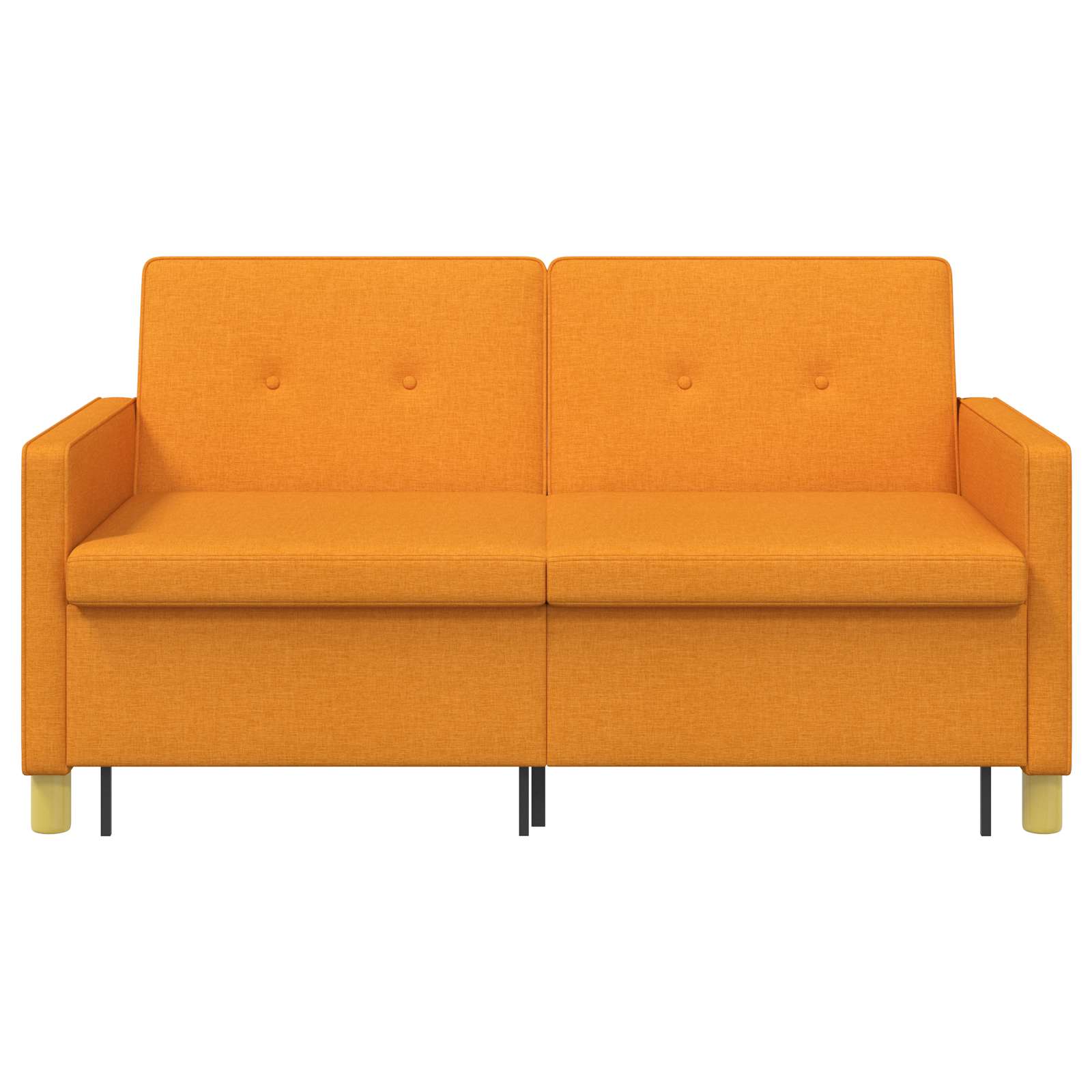 Divano Letto Estraibile Giallo Scuro Tessuto | homemem39