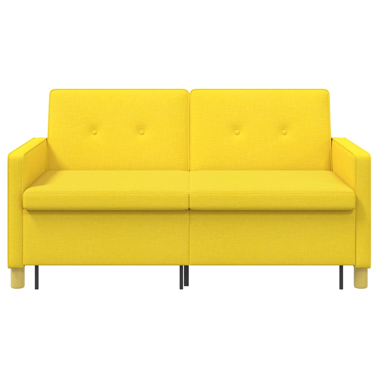 Divano Letto Estraibile Giallo Chiaro Tessuto | homemem39