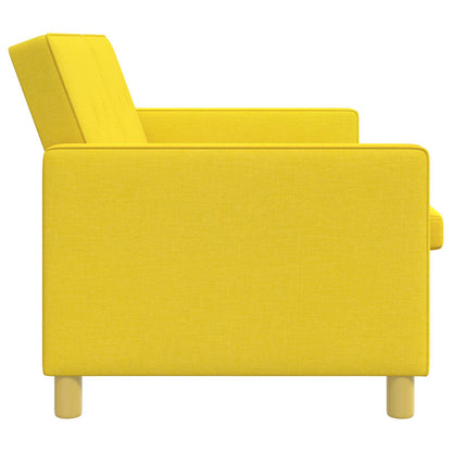 Divano Letto Estraibile Giallo Chiaro Tessuto | homemem39