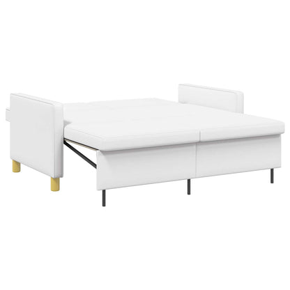 Divano Letto Estraibile Bianco Tessuto | homemem39