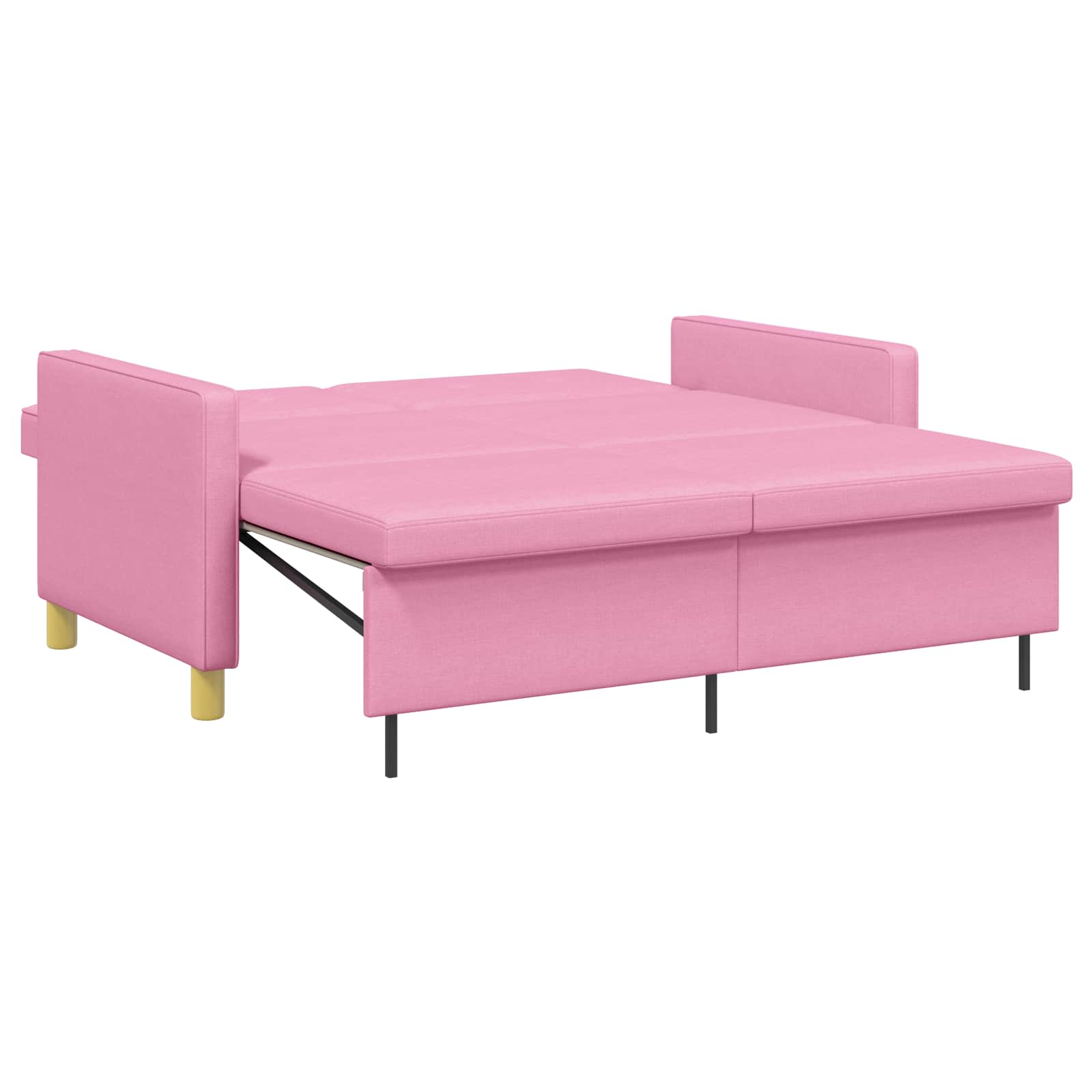 Divano Letto Estraibile Rosa Tessuto | homemem39