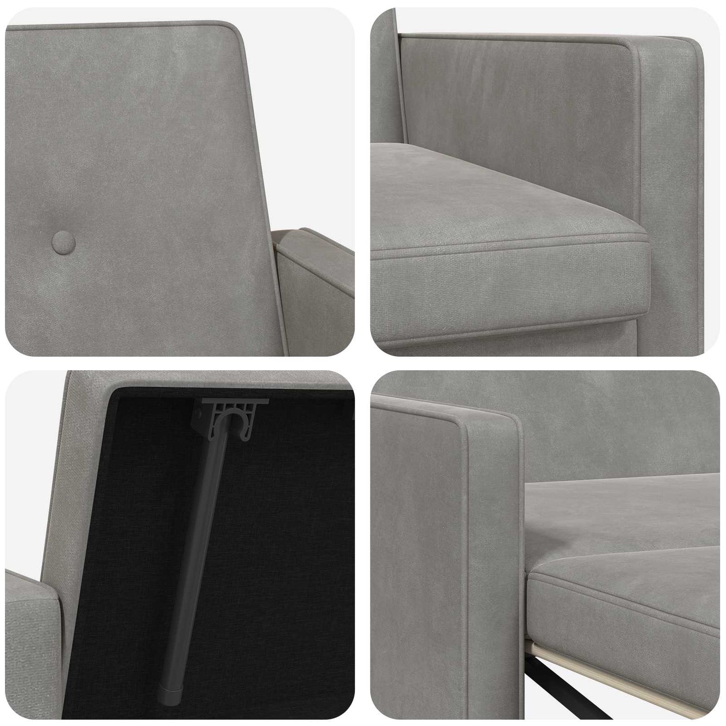 Divano letto Verde chiaro Tessuto | homemem39