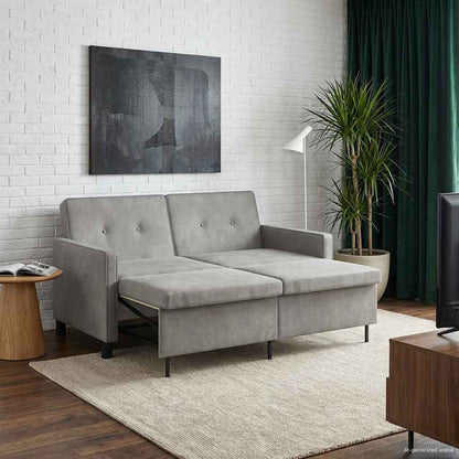 Divano letto Verde chiaro Tessuto