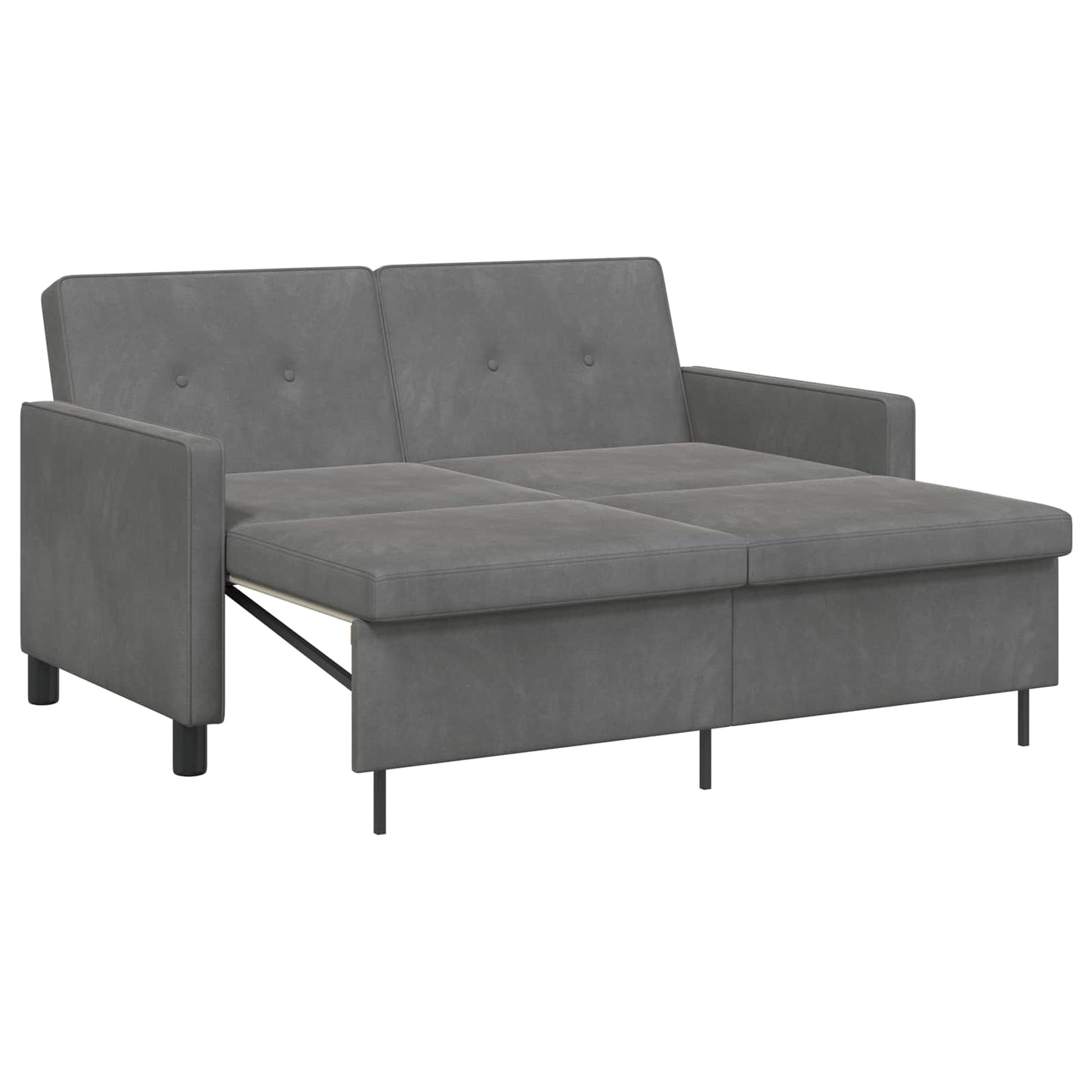 Divano letto Grigio Scuro Tessuto | homemem39