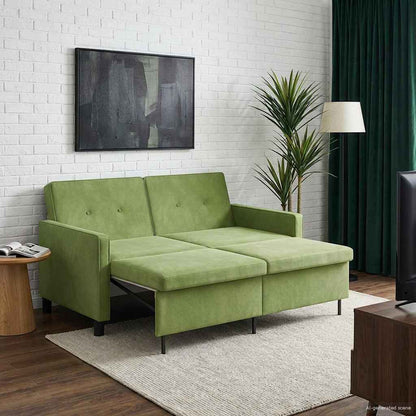 Divano letto Verde chiaro Tessuto | homemem39