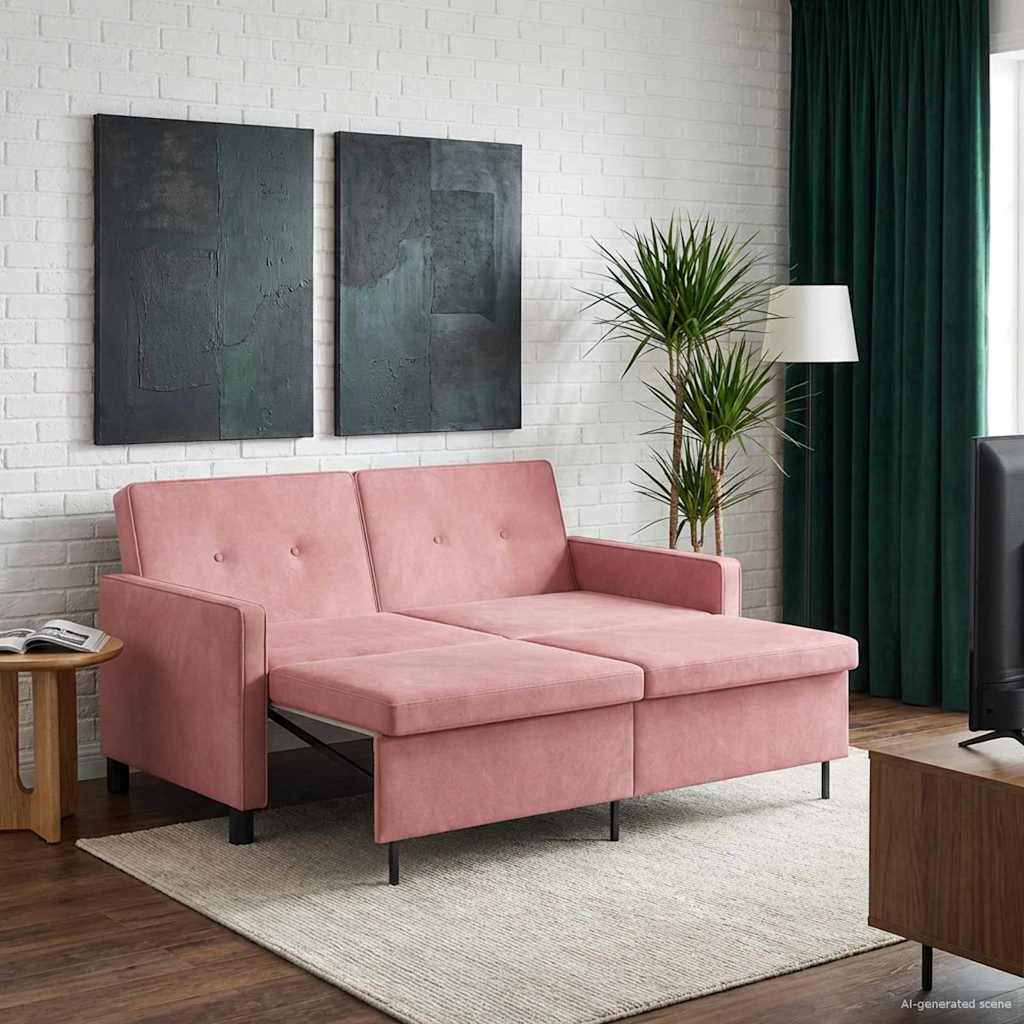 Divano letto Rosa Tessuto