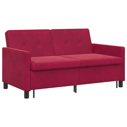 Divano letto Rosso Vino Tessuto | homemem39