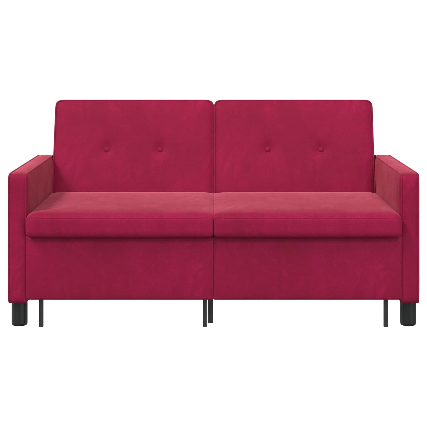 Divano letto Rosso Vino Tessuto | homemem39