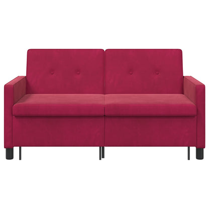 Divano letto Rosso Vino Tessuto | homemem39