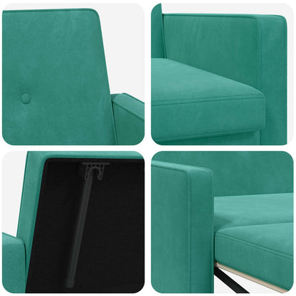 Divano letto Turchese Tessuto | homemem39