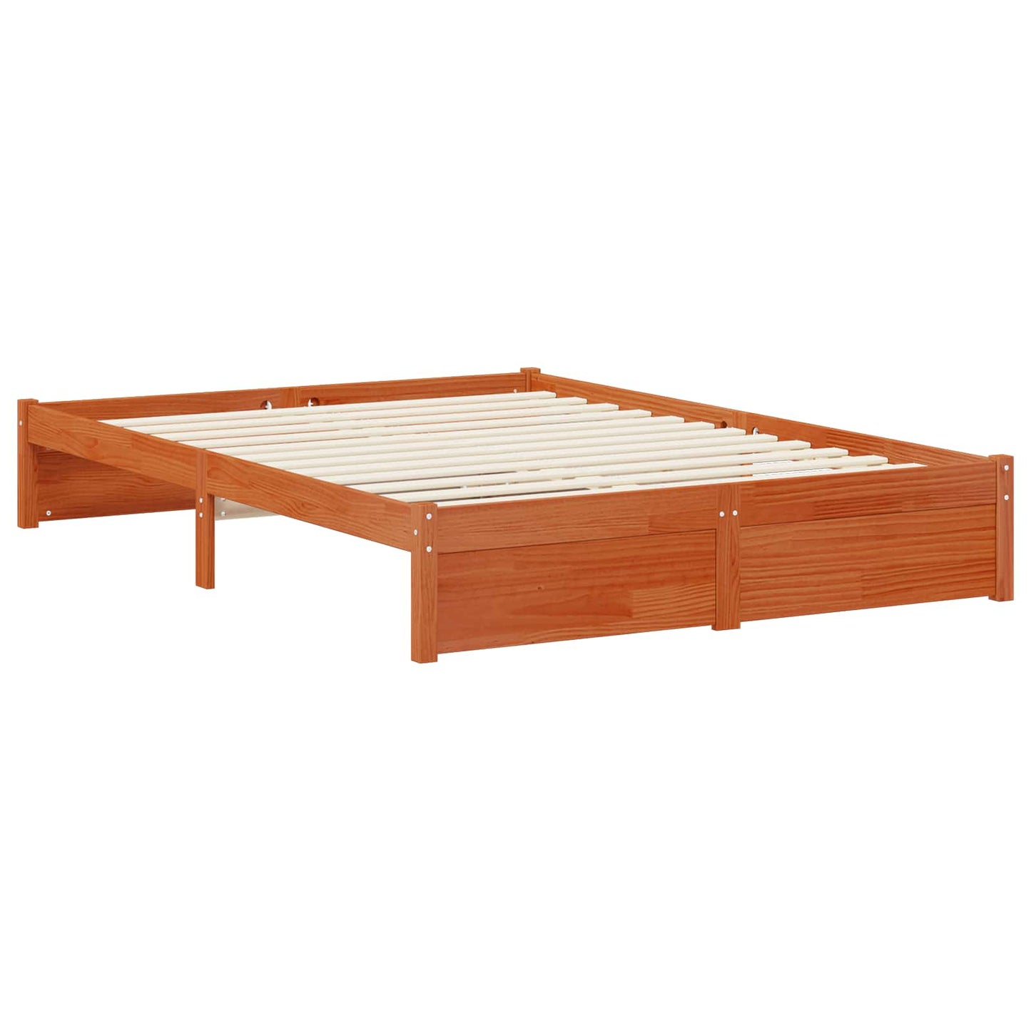 Struttura del letto Marrone cerato Legno di Pino Massello | homemem39