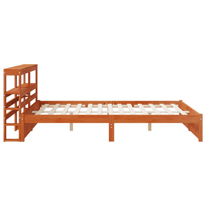 Struttura del letto Marrone cerato Legno di Pino Massello | homemem39