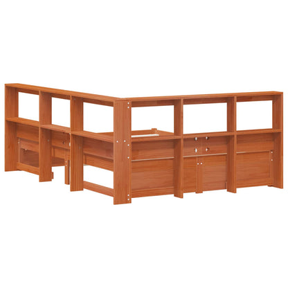 Letto Libreria con testiera Legno di Pino Massello | homemem39