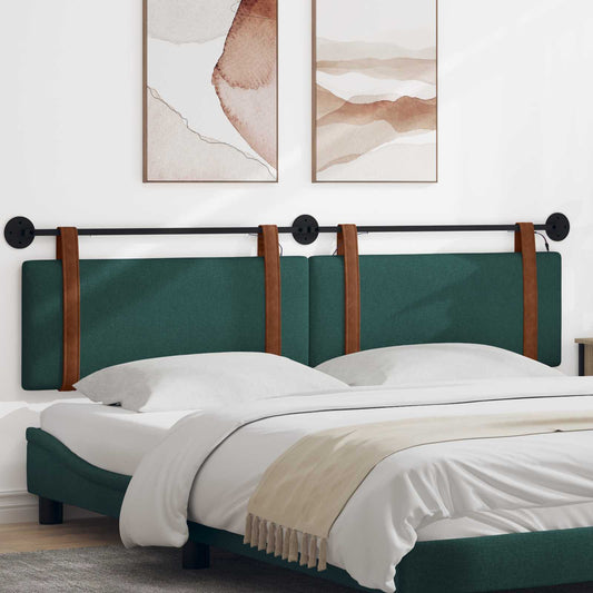 Testiera sospesa Verde Scuro PU Antico | homemem39