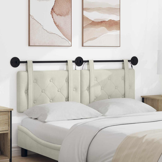 Testiera sospesa Con luce LED Crema Velluto | homemem39
