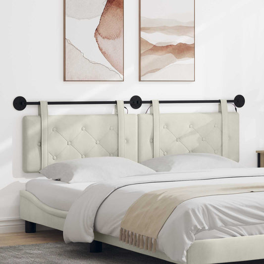 Testiera sospesa Con luce LED Crema Velluto | homemem39