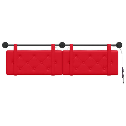 Testiera sospesa Rosso Similpelle | homemem39