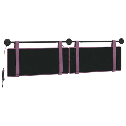 Testiera sospesa Con luce LED Viola Velluto