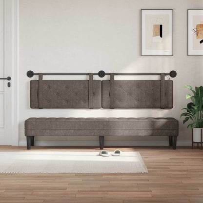 Testiera sospesa Grigio PU Antico | homemem39