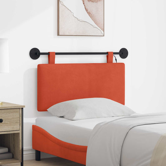 Testiera sospesa Rosso Arancio Tessuto in Cords | homemem39