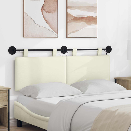 Testiera sospesa Crema Tessuto in Cords | homemem39