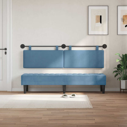 Testiera sospesa Blu Tessuto in Cords | homemem39