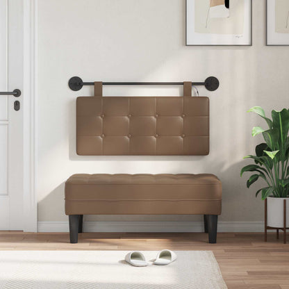 Testiera sospesa Con luce LED Cappuccino Similpelle | homemem39