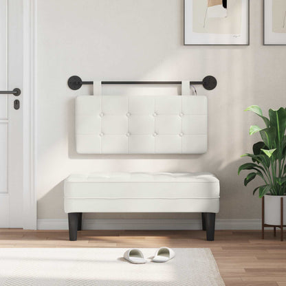 Testiera sospesa Bianco Similpelle | homemem39