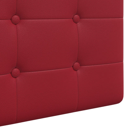 Testiera sospesa Con luce LED Rosso Vino Similpelle | homemem39
