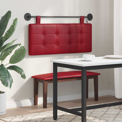 Testiera sospesa Con luce LED Rosso Vino Similpelle