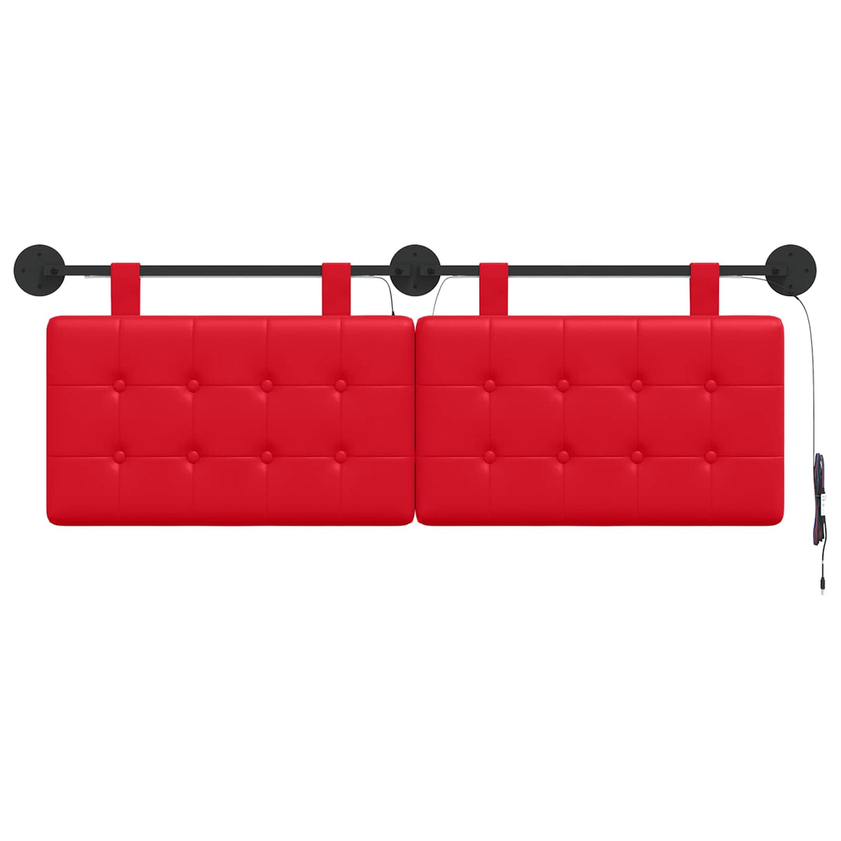 Testiera sospesa Rosso Similpelle | homemem39