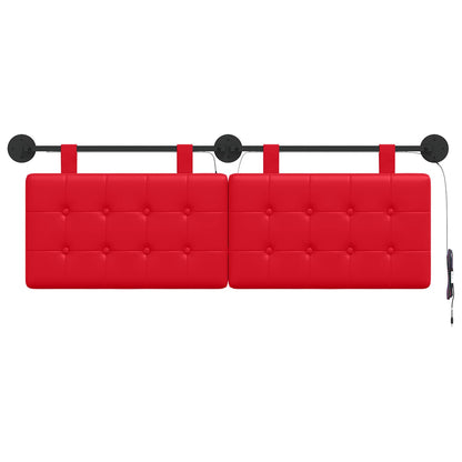 Testiera sospesa Rosso Similpelle | homemem39