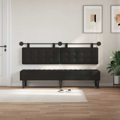 Testiera sospesa Nero Similpelle | homemem39