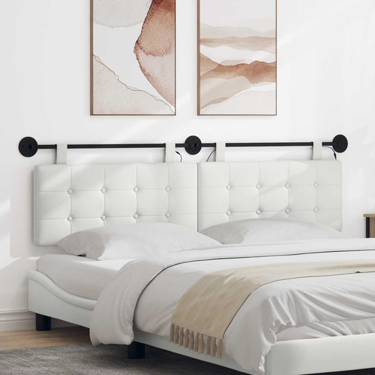 Testiera sospesa Bianco Similpelle | homemem39